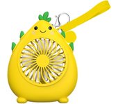 Mini ventilador de dibujos animados, ventilador pequeño portátil con carga USB, mini ventilador portátil de bolsillo, 1 pieza