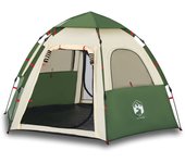 vidaXL Tienda campaña cabaña 4 personas apertura rápida Color Gris y naranja,  Azul,  Verde y mas