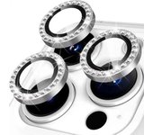 3Pcs Camera Lens Protector for iPhone 11 12 13 15 Pro Max Mini Plus Diamond Metal Protective Glass For iPhone 14 Plus Lens Glass