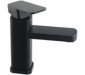 Bathroom Faucet Hot&Cold Mixer Tap Deck Mounted Bathroom Basin Faucets Black Square Washbasin Sink Bathtub Faucet
