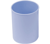 Portalapices plastico redondo  Azul claro