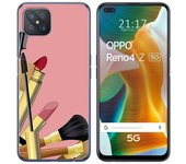 Tumundosmartphone Funda Gel Tpu para Oppo Reno 4Z 5G diseño Brochas Dibujos