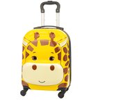 DAM. Maleta trolley infantil en material ligero de ABS de alta resistencia. Con 4 ruedas giratorias 360°. Diseño de Jirafa. 32x23x45 cm. 32x23x45cm.