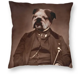 Home Pillowcase Office Decor Cushion Cover English Bulldog Print Pattern
