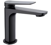 Imex pisa BDN047-1NG Nápoles grifo monomando sobre re para lavabo de latón con acabado negro mate