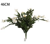 Poenia Arte Floral - Planta Artificial Cactus de Navidad o Schlumbergera 46cm - REF 631186 y 631187 - Decoración Realista