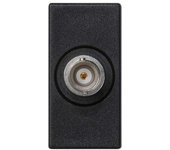 Placa K45 medio mecanismo con 1 conector BNC gris grafito SIMON K102D/14
