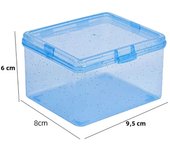New Transparent Plastic Storage Box Photocards Small Card Storage Box Desk Organizer Box Classification Box Stationery