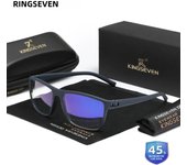 KINGSEVEN New 99% Anti-Blue Ray Glasses Transparent Lens Eyeglasses Men Women Computer Blue Light Blocking Decorative Eyewear