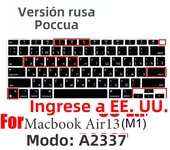Russian silicone Keyboard Cover Protector for Macbook air13/12 /15/16pro touchbar A2992/A3113/A2941/A1990/A3114/A2289A2337/A2141