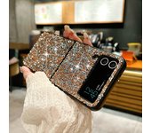 Fashion Sparkling Diamond Rhinestones Phone Case for Samsung Galaxy Z Flip 5 4 3 5G Ultra Thin Shockproof Protection Soft Cover