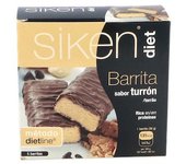 Siken Diet Barrita Sabor Turrón 5Uds