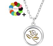 New Musical Note Aromatherapy Locket Necklace High Quality Essential Oil Diffuser Women Simple Jewelry Stainless Steel Pendant
