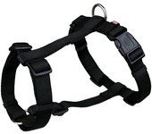 TRIXIE Premium H-harness, XS–S: 30–44 cm/10 mm, black
