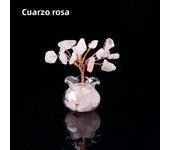 1PC Natural Crystal Macadam Small Tree Reiki Healing Feng Shui Crystal Tree Artificial Bonsai Tabletop Ornaments