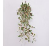 Kahaul 75CM Long Artificial Plant Grape Leaves Fake Hanging Silk Leaves Home Garden Wedding Decoration Green Bamboo Twisted Vine
