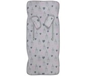 FUNDA CONFORABLE UNIVERSAL BABYLINE DE BEBÉ PARA SILLA DE PASEO LIGERA PARA NIÑAS + CUBREARNÉS