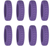 8pcs Travel Luggage Caster Shoes Silicone Suitcase Wheels Protection Cover Reduce Noise Trolley Box Casters Cover