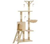Rascador para Gatos con Poste de ISAL 138 cm beige