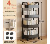 Storage Rack Mobile Snacks Shelf With Wheels Gap Rolling Toys Cart Living Room Muti-Tier Bookshelf Kitchen Organizers Trolley