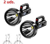 Super Bright P100 Led Flashlight High Power Long Shot Torch Rechargeable Searchlight Outdoor Camping Patrol Mine Searchlight