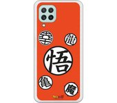 Funda original compatible con Samsung Galaxy A22 4G - Dragon Ball Z Simbolos