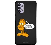 Funda original compatible con Samsung Galaxy A32 5G Negro con un diseño de Garfield Hate Mondays