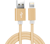 Metal Nylon Braided USB Charger Cable for iPhone 14 8 7 6S Plus X XR XS 11 12 13 Pro Max iPad 9 Fast Charging Data Cord 1m 2m 3m