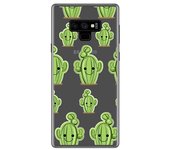 Tumundosmartphone Funda Gel Transparente para Samsung Galaxy Note 9 Diseño Cactus Dibujos