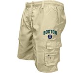 Men's Outdoor Cargo Shorts Male Overalls Elastic Waist Cycling Shorts Multi-pockets Loose Work Sport Knee Length Trousers