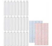24 Pcs Empty Aluminum Paint Tubes 20 Ml Paint Tubes for Making Paint and Store Remaining Paint Acrylic Oil