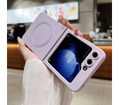 Official Liquid Silicone Matte Armor For Magsafe Magnetic Case For Samsung Z Flip ZFlip 6 5 4 3 ZFLIP6 Wireless Charging Funda