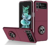For Galaxy Z Flip 3 4 5 Case Shockproof Armor Magnet Ring Kickstand Bracket Back Cover Case For Samsung Galaxy Flip 1 2 5G Cases