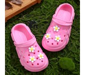 Girls Cute Flower Non-slip Clogs, Breathable Lightweight Clogs for Indoor and Outdoor Shower, Beach and Pool
