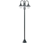 vidaXL Farolas de Jardín con 3 Luces Aluminio Bronce 220 cm Iluminación Patio Color Bronce,  Verde oscuro,  Blanco y mas