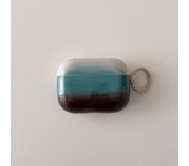 Retro Gradient Blue Latte Cute Pendant Earphone Case Cover for AirPods 1 or 2 3 4 AirPods Pro 2
