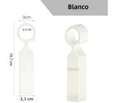 100PCS 10.7x2.3CM Plastic Garden Hanging Plant Tags Ring Label Hook Tree Marker Nursery Stake Greenhouse Bonsai Collar Signs