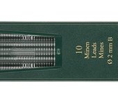 Minas FABER-CASTELL TK 9071, negro intenso, dureza: 3B