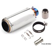 51mm/60mm Motorcycle exhaust with DB killer Motorcycle Exhaust Pipe Muffler Carbon Fiber GP-project Exhaust Pipe