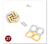 Metal Puzzle Brain Teasers Grow the Intellect Box Unwrapped Toys For Kids Adults Fidget For Logica Games