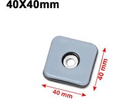 8pcs Slider Pad Easy Move Heavy Furniture Table Bases Protector Legs Anti-abrasion Floor Mat with Screws