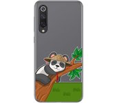 Tumundosmartphone Funda Gel Transparente para Xiaomi Mi 9 SE diseño Panda Dibujos