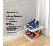 Multi story space saving folding shoe rack, simple plastic shoe rack, household