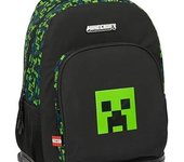 Mochila Gde. C/Ruedas Compact Extraible Minecraft Tnt 33X22X45Cm