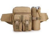 Bolsa táctica para botella de agua, bolsa militar para aficionados al ocio al aire libre, bolsa pequeña deportiva para hombres y mujeres, bolsa de cintura de viaje de camuflaje