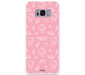 Funda original compatible con Samsung Galaxy S8 - Hello Kitty patron sobre rosa