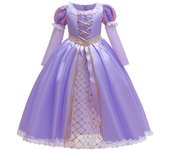 Kid Rapunzel Dress for Princess Girl Tangled Cosplay Costume Baby Halloween Cosplay Christmas Carnival Birthday Party Fancy