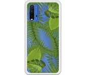 Funda compatible con Xiaomi Redmi 9T/Pocophone M3 - Hojas Verdes CL