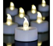 Candlium 12 Pack Warm White Flameless LED Tea Lights Candles Battery Operated 200 Hours For Votive Aniversary Wedding Decoration