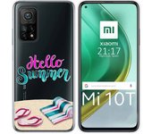 Tumundosmartphone Funda Gel Transparente para Xiaomi Mi 10T / 10T Pro diseño Summer Dibujos